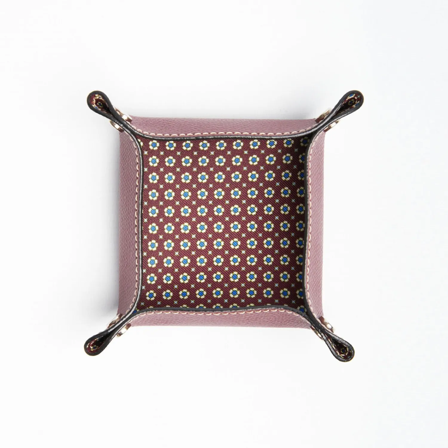 Burgundy Small Leather Vide00A0Poche>E.Marinella Shop