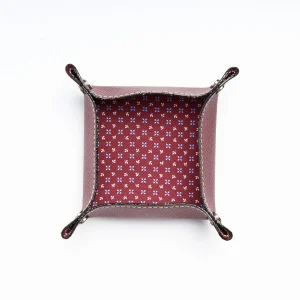Burgundy Small Leather Vide00A0Poche>E.Marinella Fashion