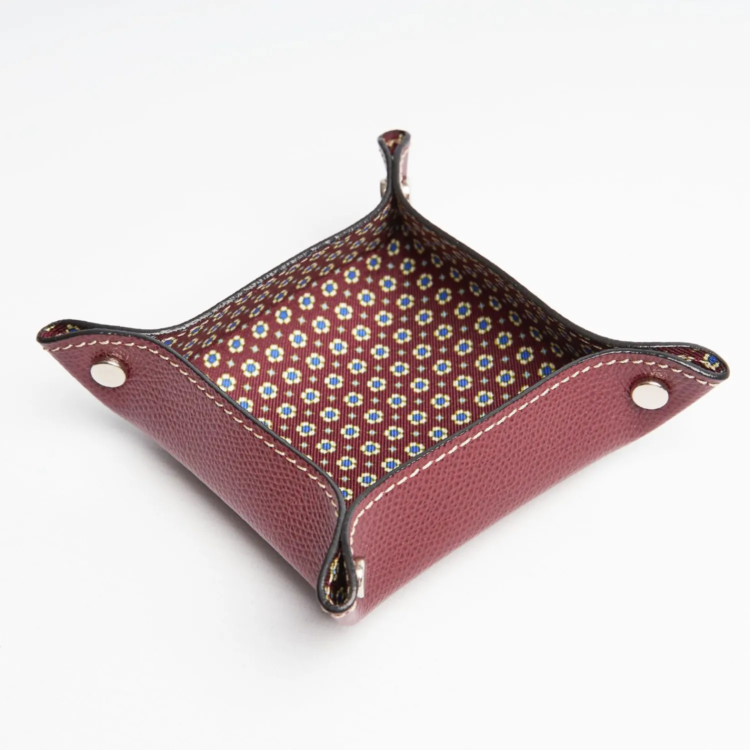 Burgundy Small Leather Vide00A0Poche>E.Marinella Shop