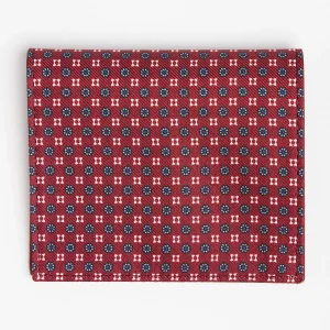 Burgundy Small Wallet In Silk And Leather>E.Marinella Store