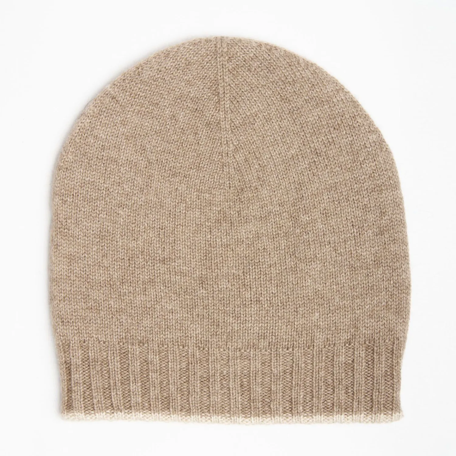 Camel And White Bicolor Cashmere Beanie>E.Marinella Best Sale