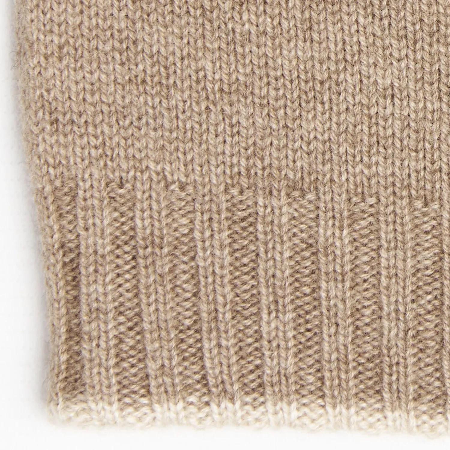 Camel And White Bicolor Cashmere Beanie>E.Marinella Best Sale
