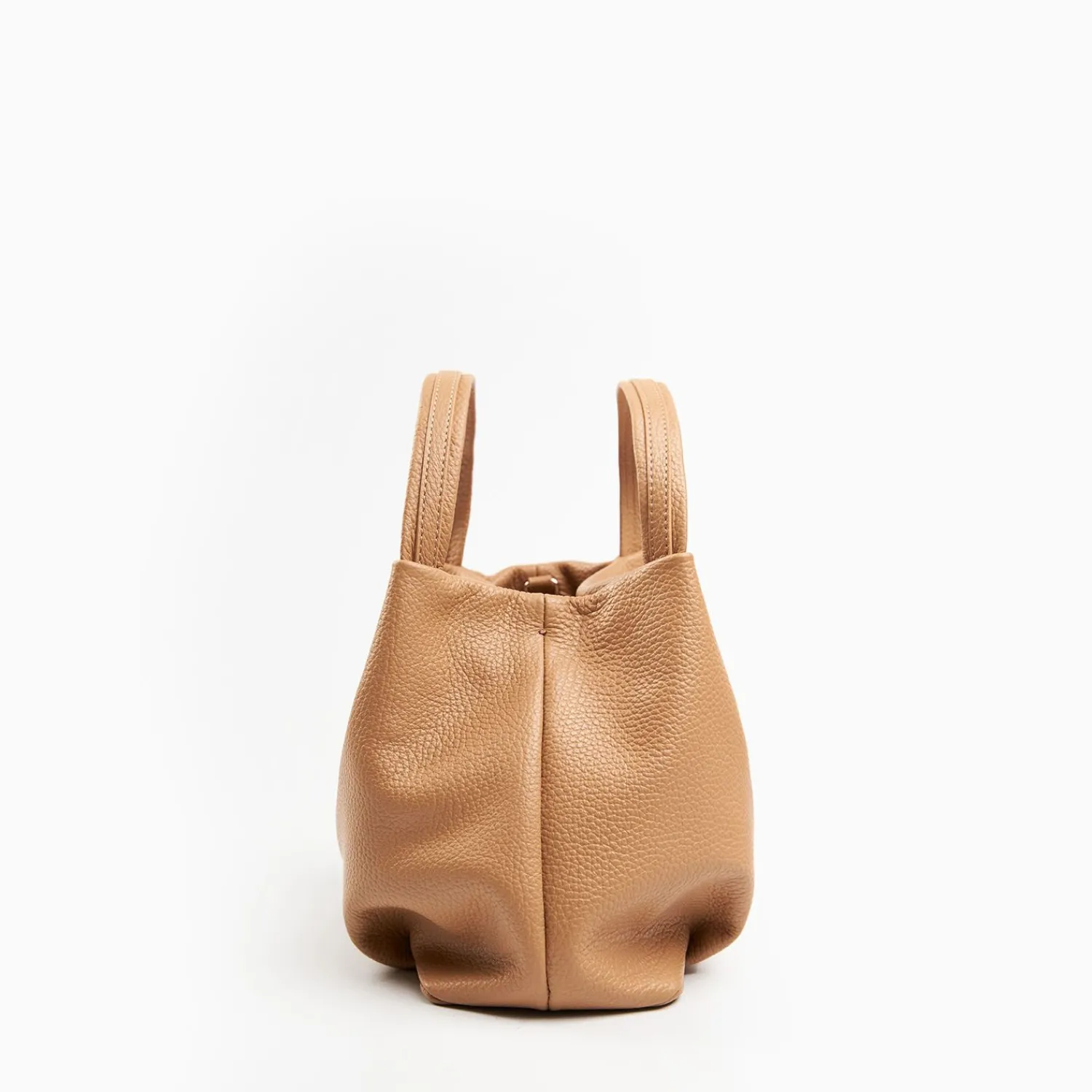 Camel Textured Leather Soft Mini Bag>E.Marinella Clearance