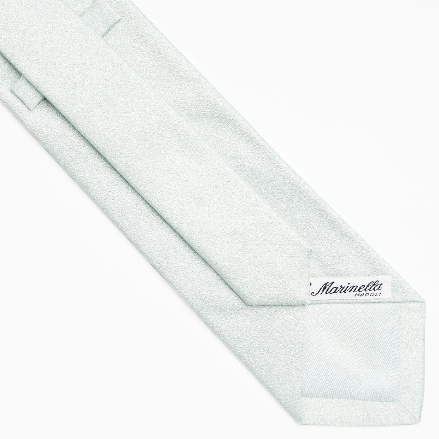 Cerimonial Solid Light Green Silk Satin Tie>E.Marinella Best