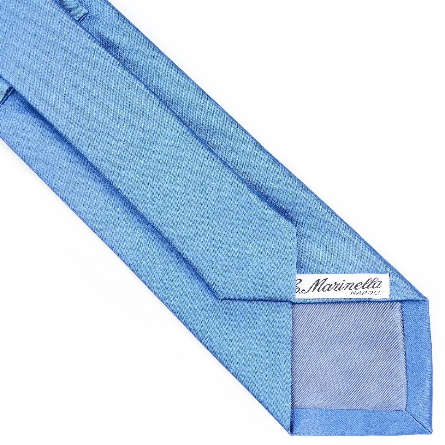 Cerimonial Solid Powder Blue Silk Satin Tie>E.Marinella Best Sale