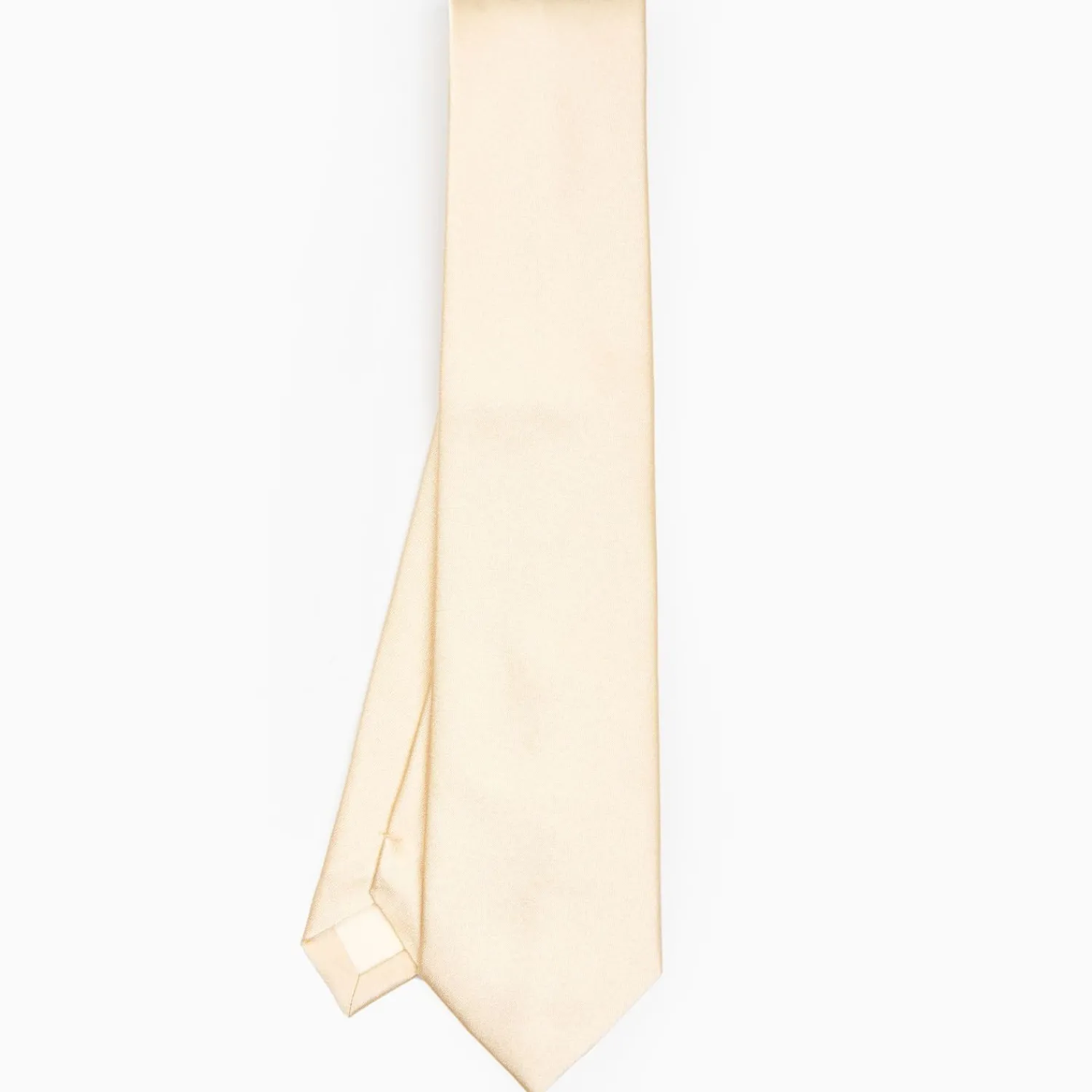 Cerimonial Solid Yellow Silk Satin Tie>E.Marinella Hot