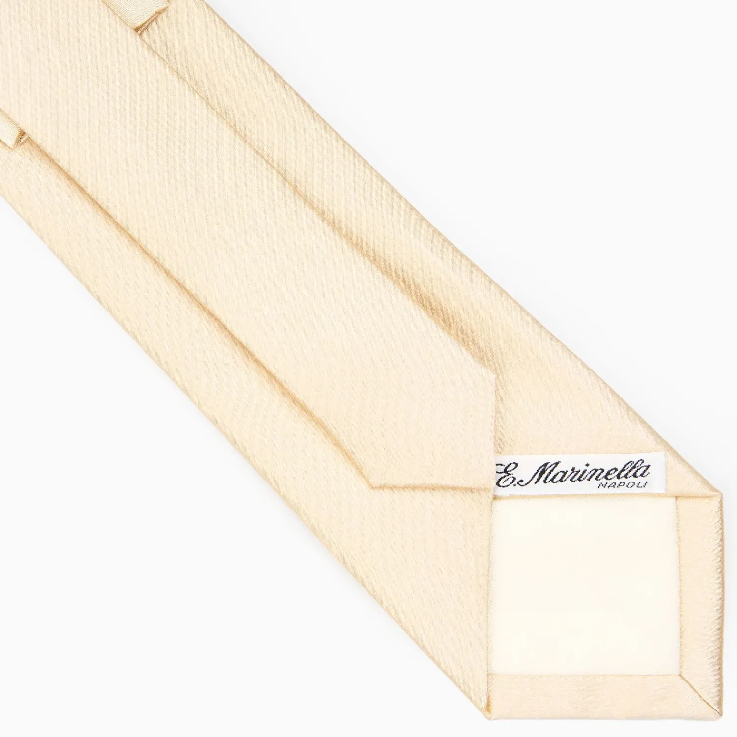 Cerimonial Solid Yellow Silk Satin Tie>E.Marinella Hot