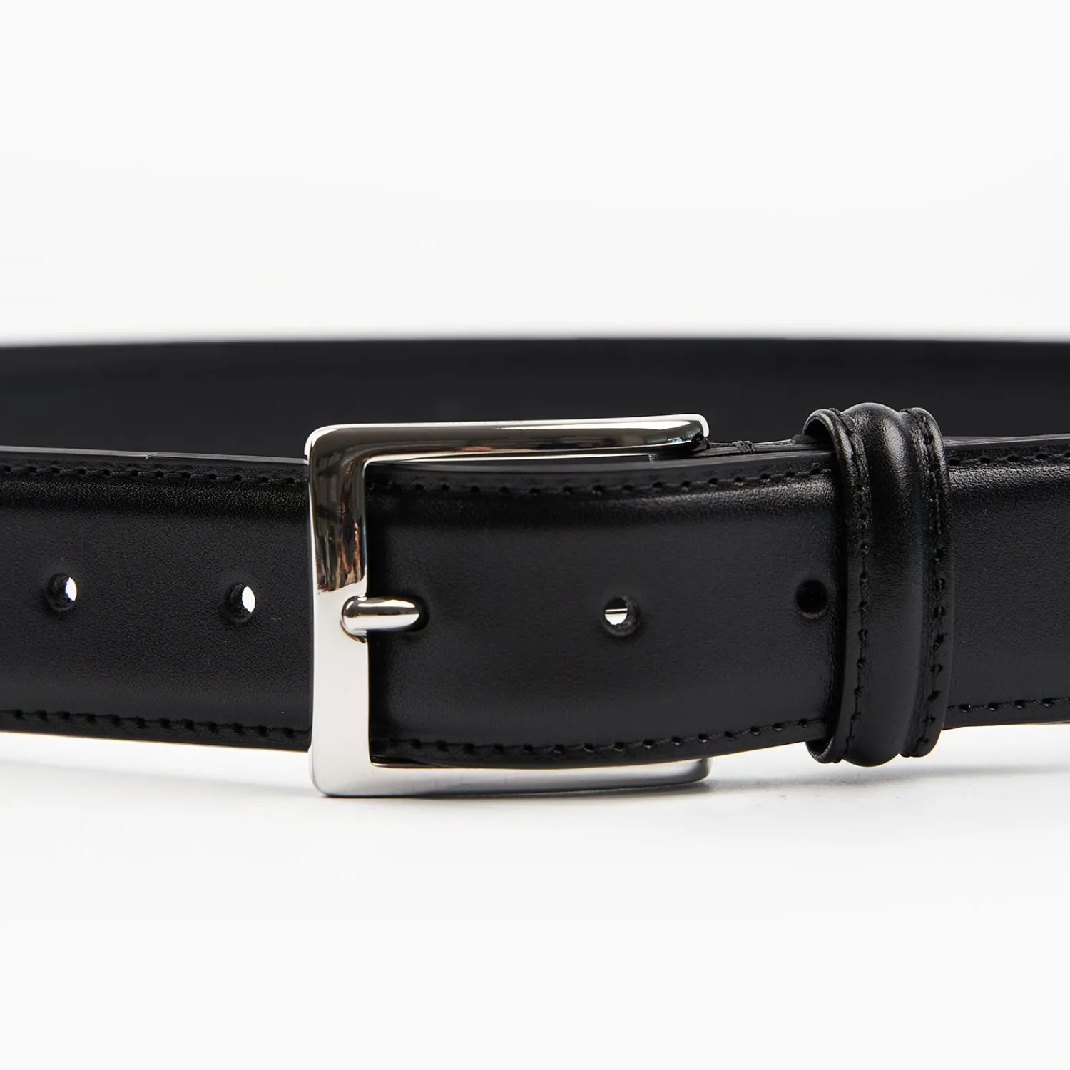 Classic Black Leather Belt 35 Mm>E.Marinella Best