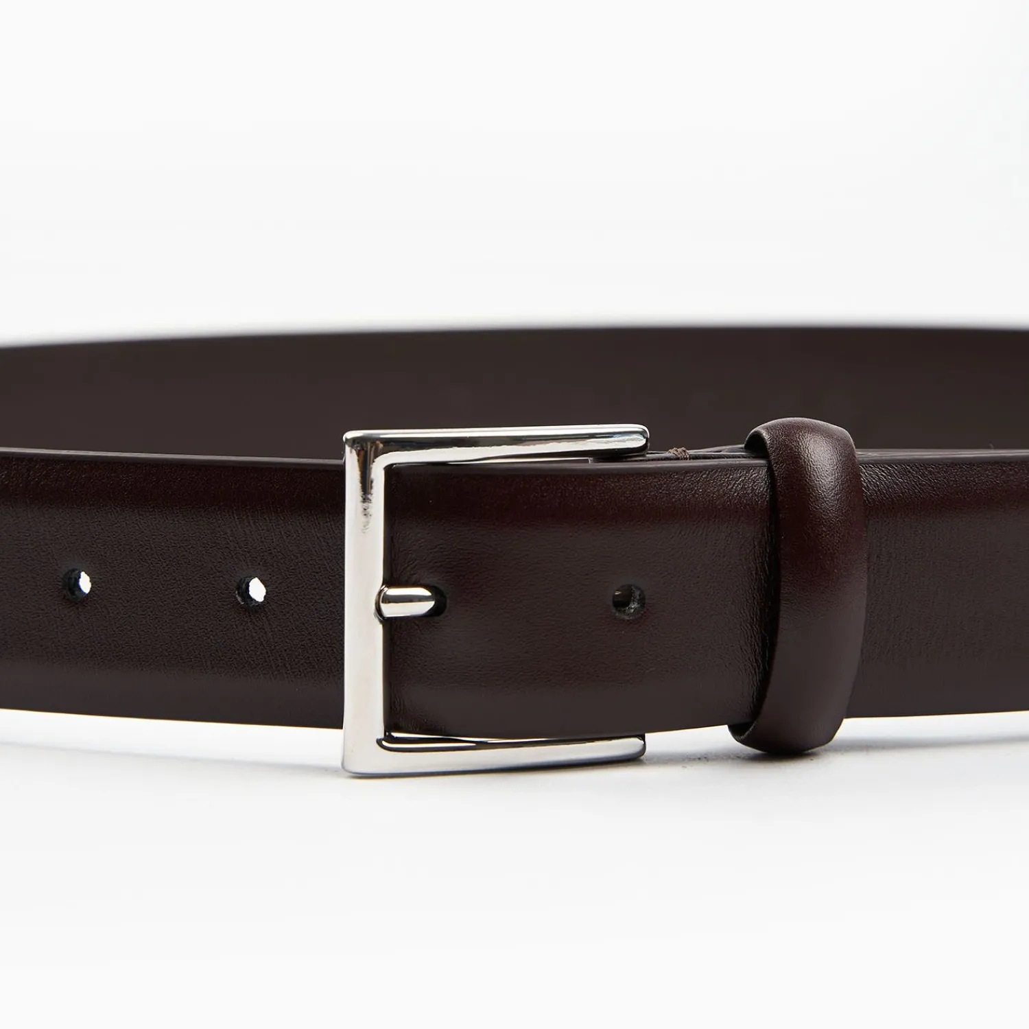 Classic Chocolate Dark Leather Belt 35 Mm>E.Marinella Clearance