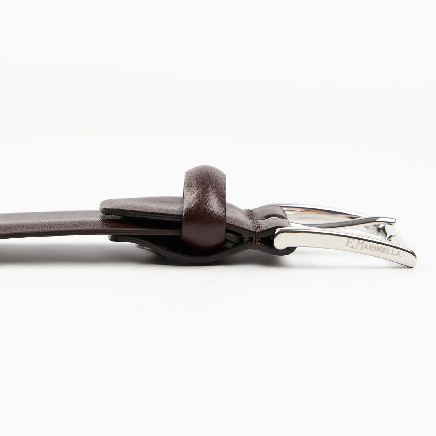 Classic Chocolate Dark Leather Belt 35 Mm>E.Marinella Clearance