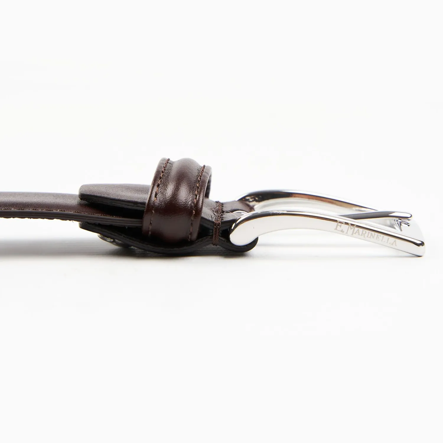 Classic Chocolate Dark Leather Belt 30 Mm>E.Marinella Outlet