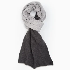 Dark And Light Gray Dots Cashmere Neck Warmer>E.Marinella Flash Sale