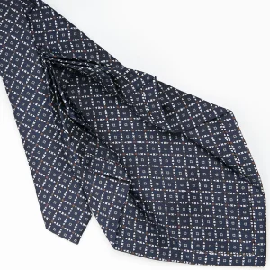 Dark Blue 9 Fold Sartorial Silk Tie Small Flower Pattern>E.Marinella Flash Sale