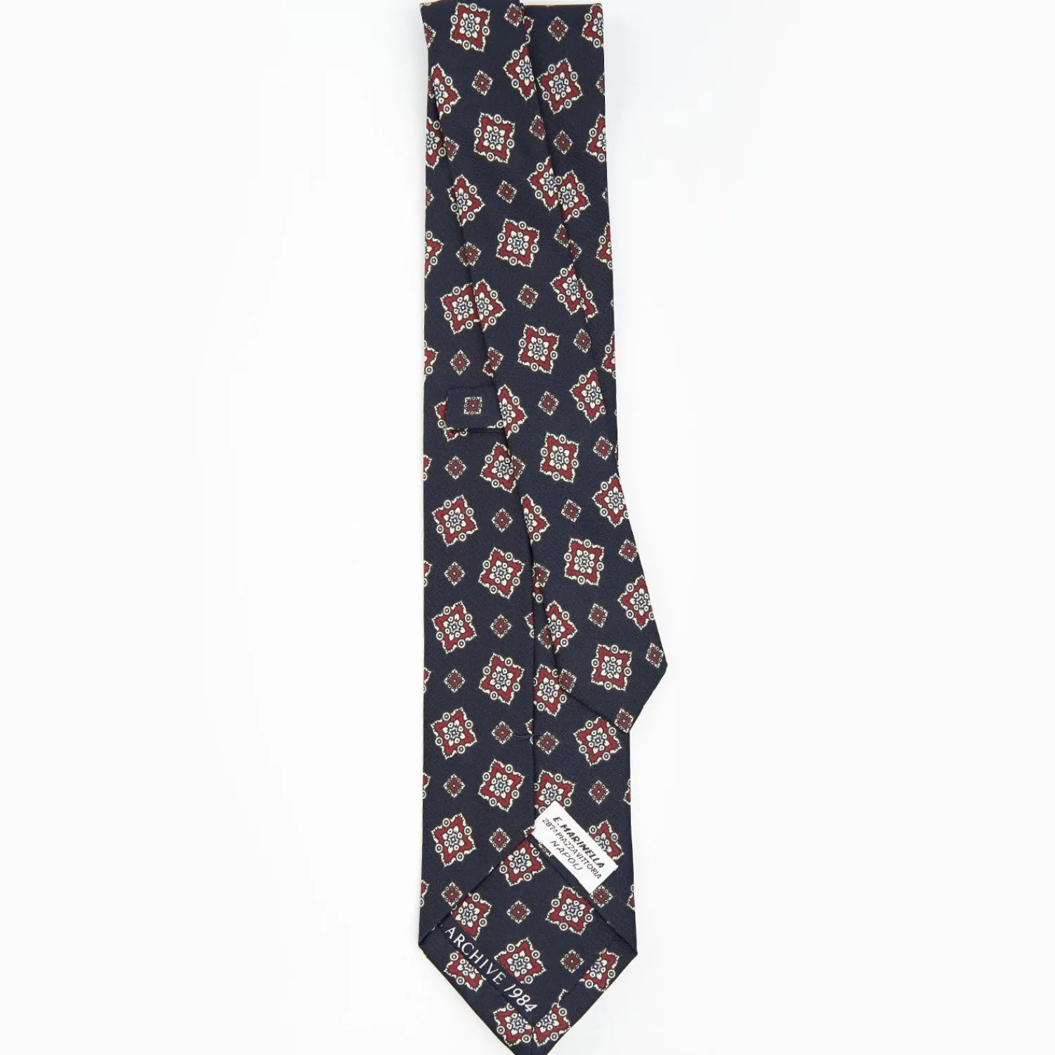 Dark Blue Archivio Collection Silk Tie 1984-02>E.Marinella Flash Sale