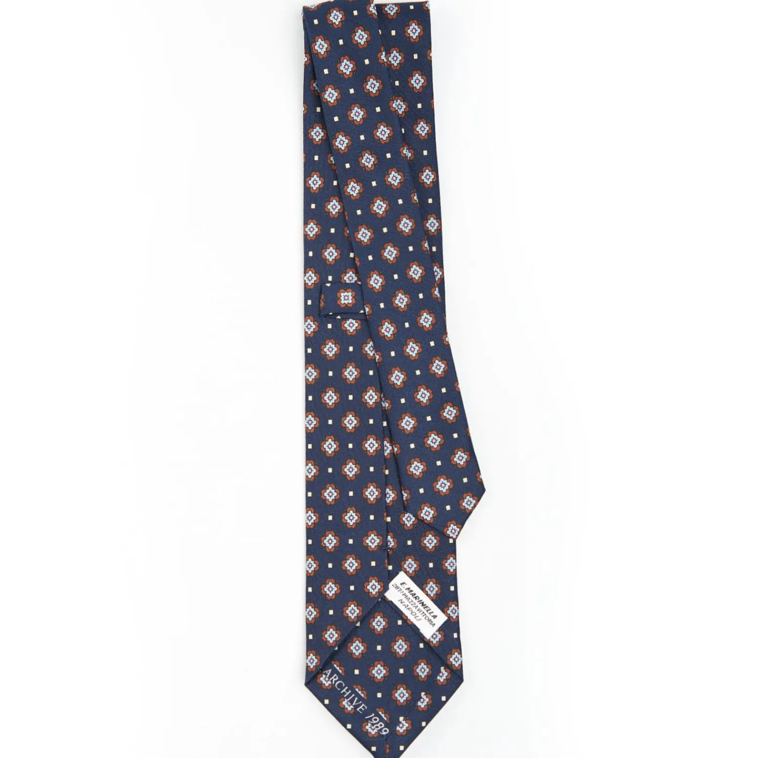 Dark Blue Archivio Collection Silk Tie 1989-02>E.Marinella Best