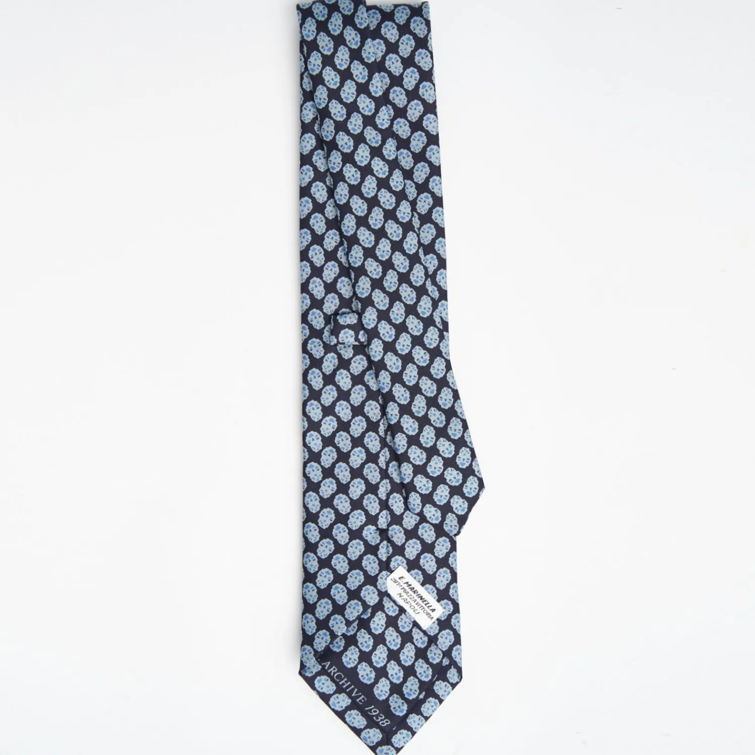Dark Blue Archivio Collection Silk Tie 1938-1-02>E.Marinella Best Sale