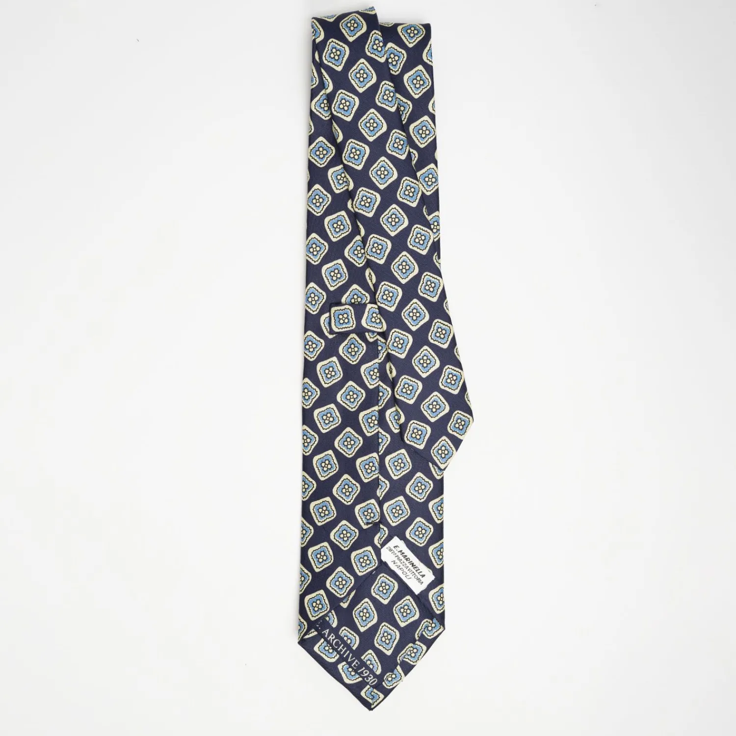 Dark Blue Archivio Collection Silk Tie 1930-01>E.Marinella Hot