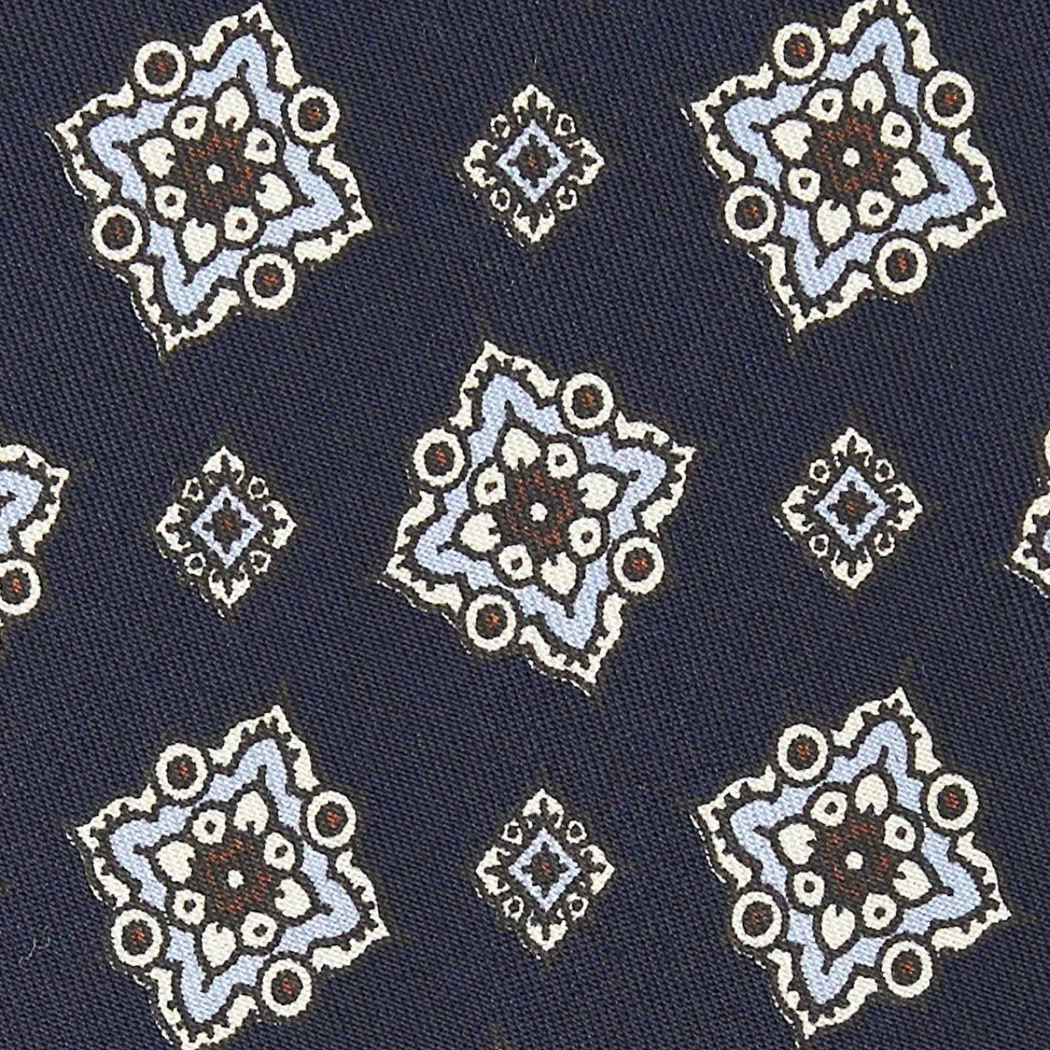 Dark Blue Archivio Collection Silk Tie 1984-01>E.Marinella Store