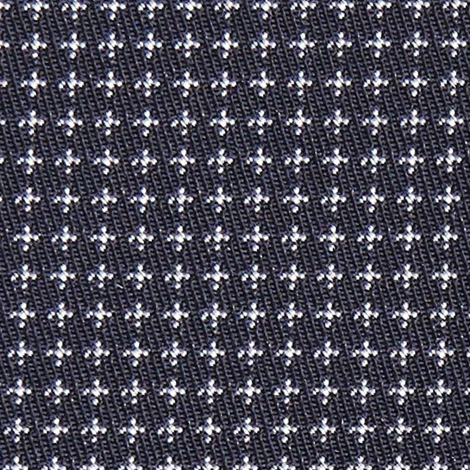 Dark Blue Ceremonial Jacquard Silk Tie - Small Geometric Pattern>E.Marinella Discount