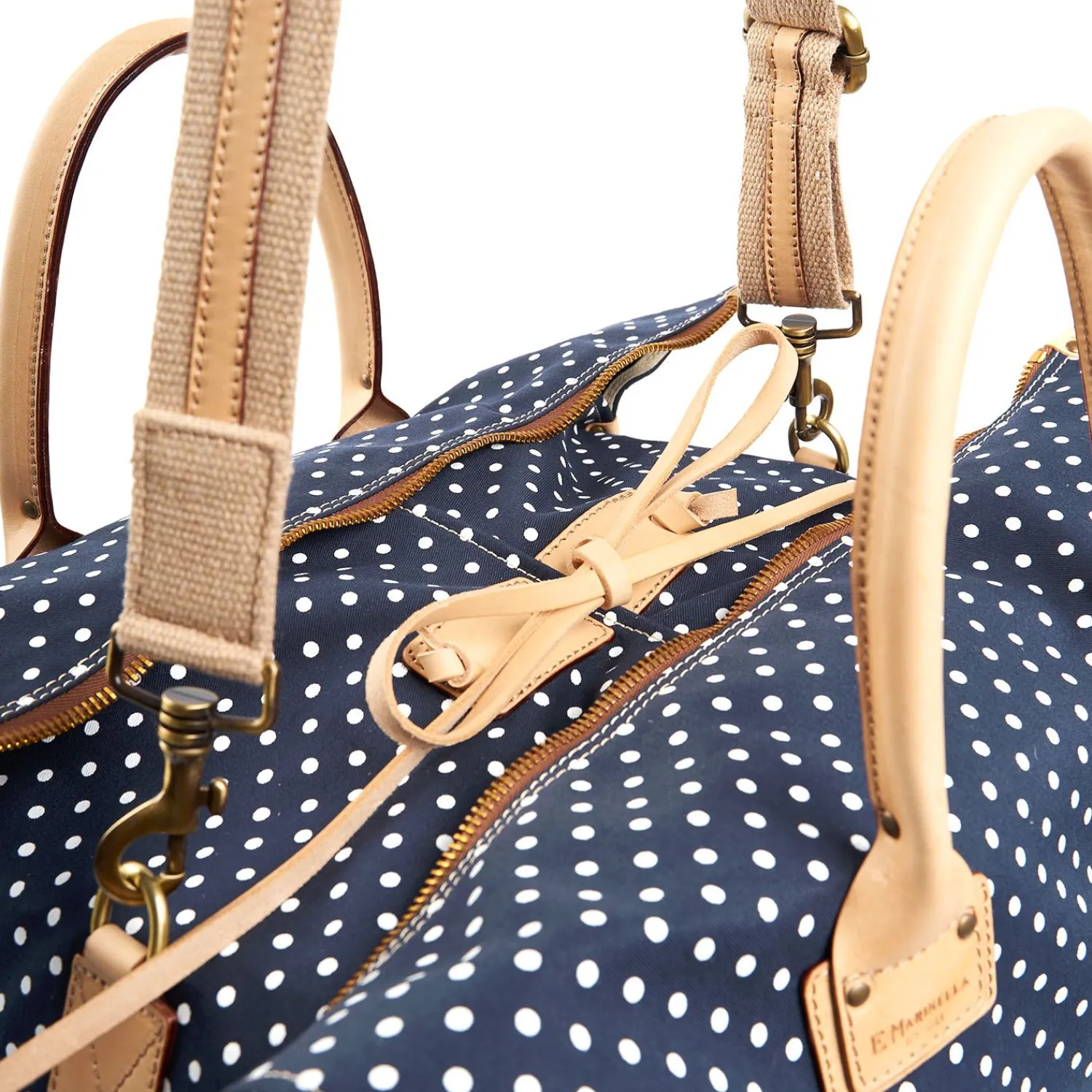 Dark Blue Decostructed Weekend Bag>E.Marinella Outlet