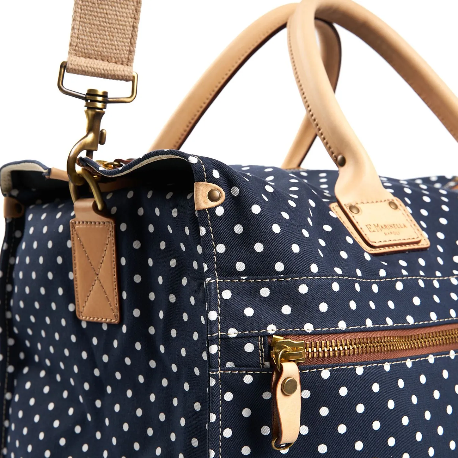 Dark Blue Decostructed Weekend Bag>E.Marinella Outlet