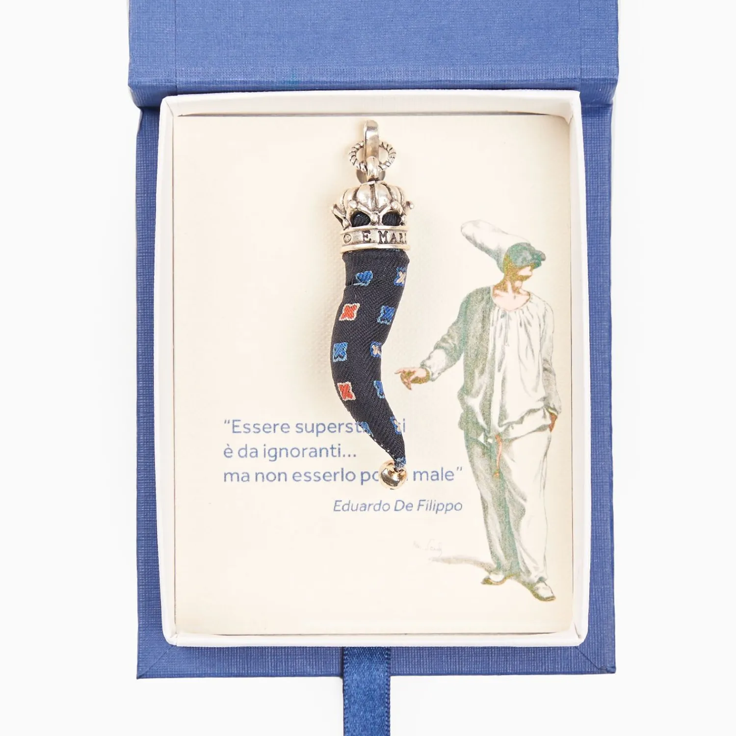 Dark Blue Good-Luck Charm>E.Marinella Discount