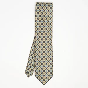 Dark Blue Heritage Collection Silk Tie - Paisley Pattern>E.Marinella Discount