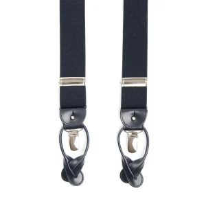 Dark Blue Plain Colour Braces>E.Marinella Online