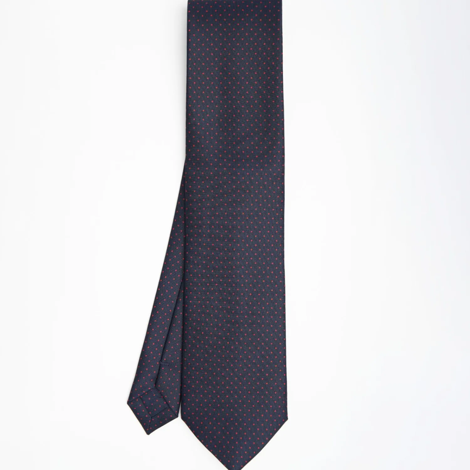 Dark Blue Sartorial Classic Silk Tie Polka Dot Pattern>E.Marinella Best