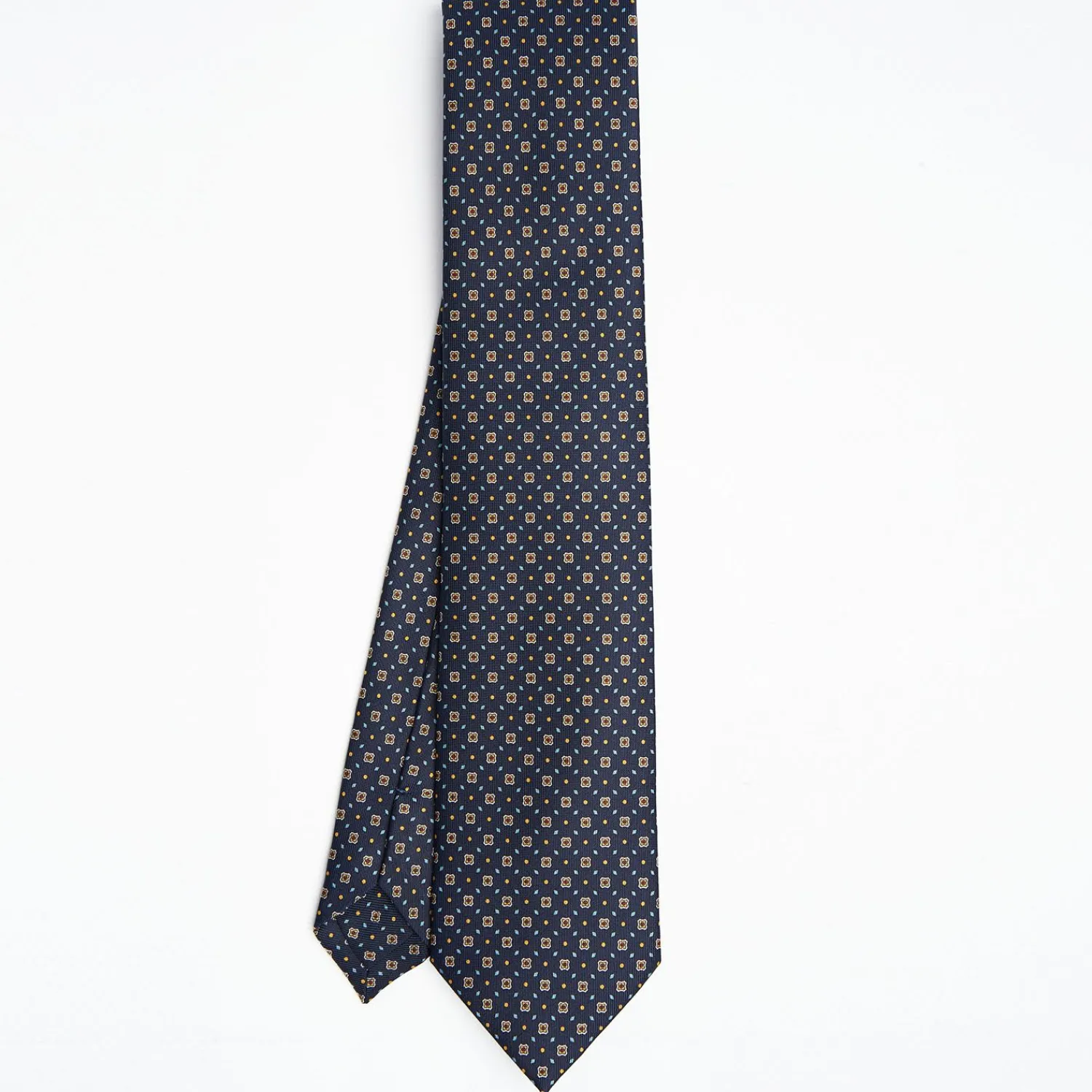 Dark Blue Sartorial Classic Silk Tie Small Flower Pattern>E.Marinella Cheap