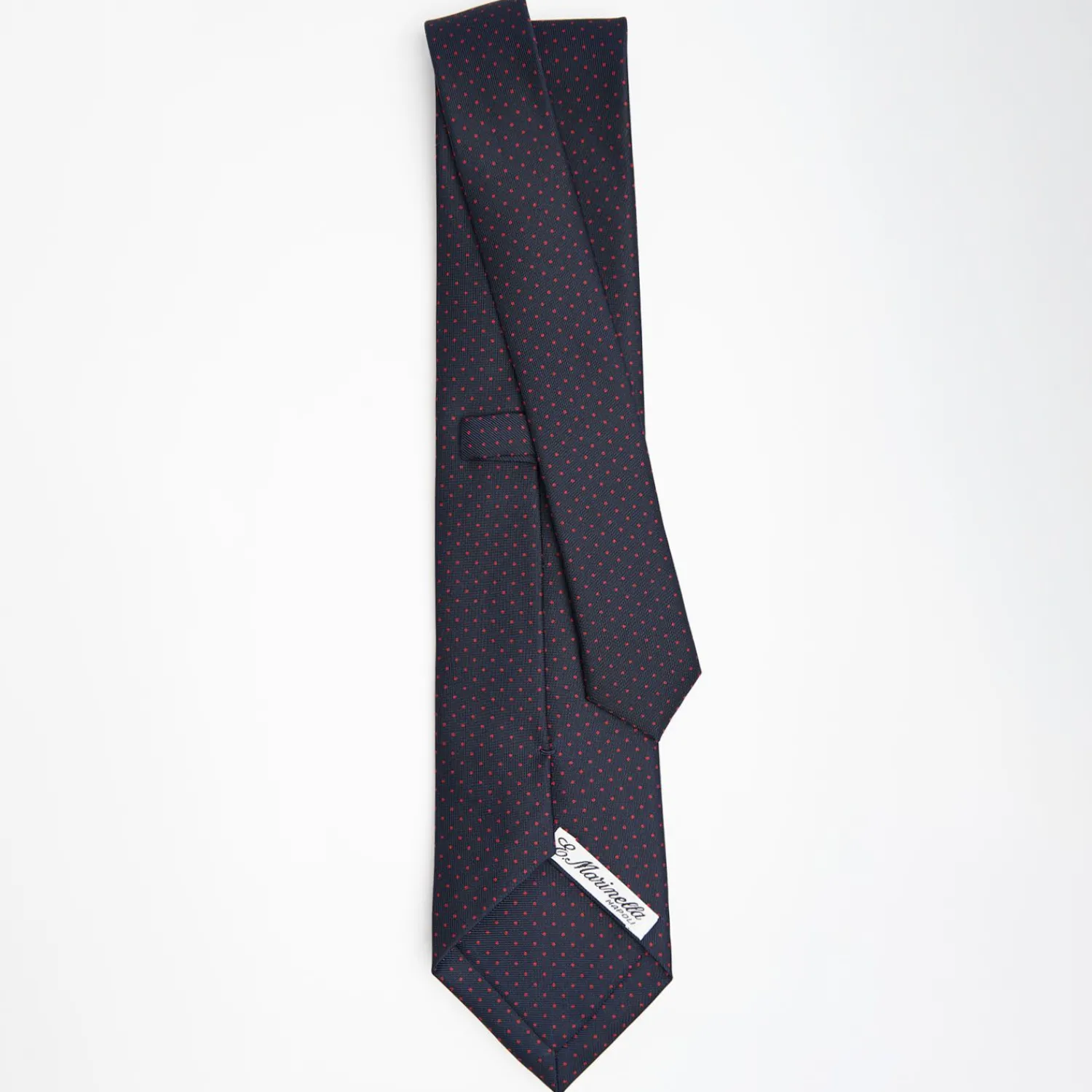 Dark Blue Sartorial Classic Silk Tie Polka Dot Pattern>E.Marinella Best
