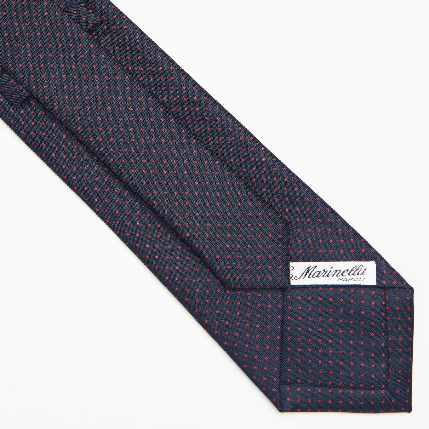 Dark Blue Sartorial Classic Silk Tie Polka Dot Pattern>E.Marinella Best