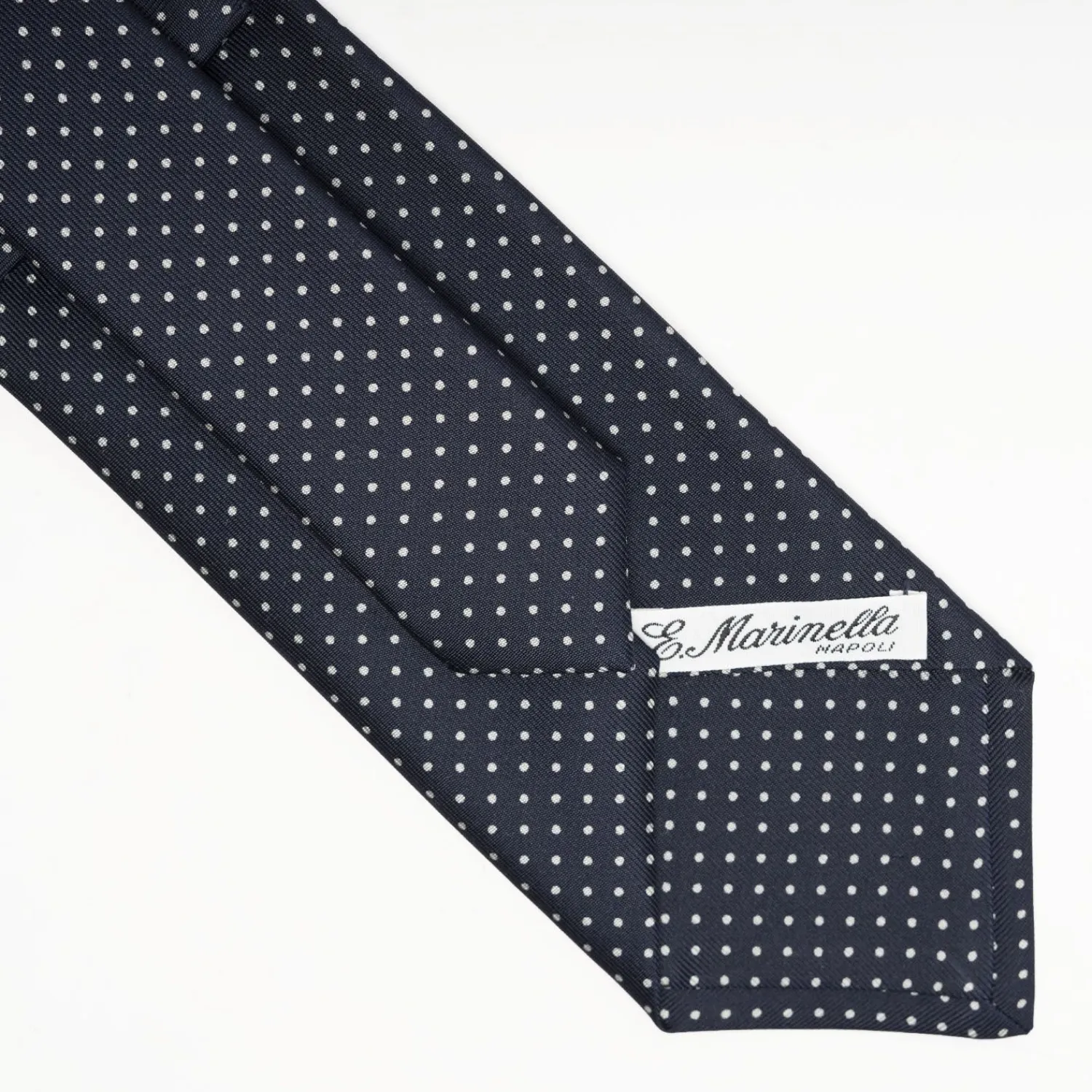 Dark Blue Sartorial Classic Silk Tie Polka Dot Pattern>E.Marinella Hot