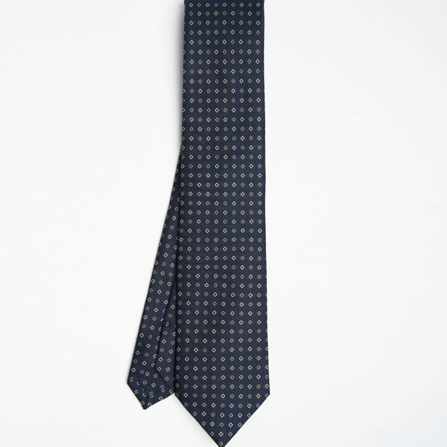 Dark Blue Sartorial Classic Silk Tie Small Geometric Pattern>E.Marinella Cheap