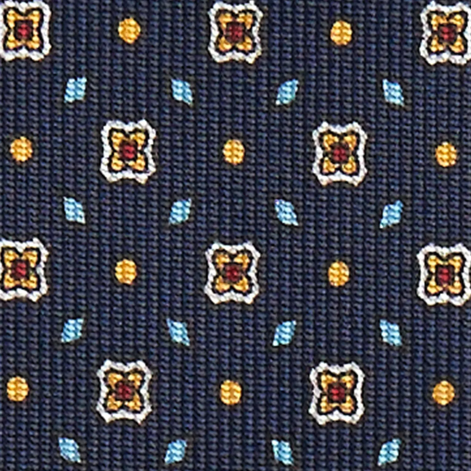 Dark Blue Sartorial Classic Silk Tie Small Flower Pattern>E.Marinella Cheap