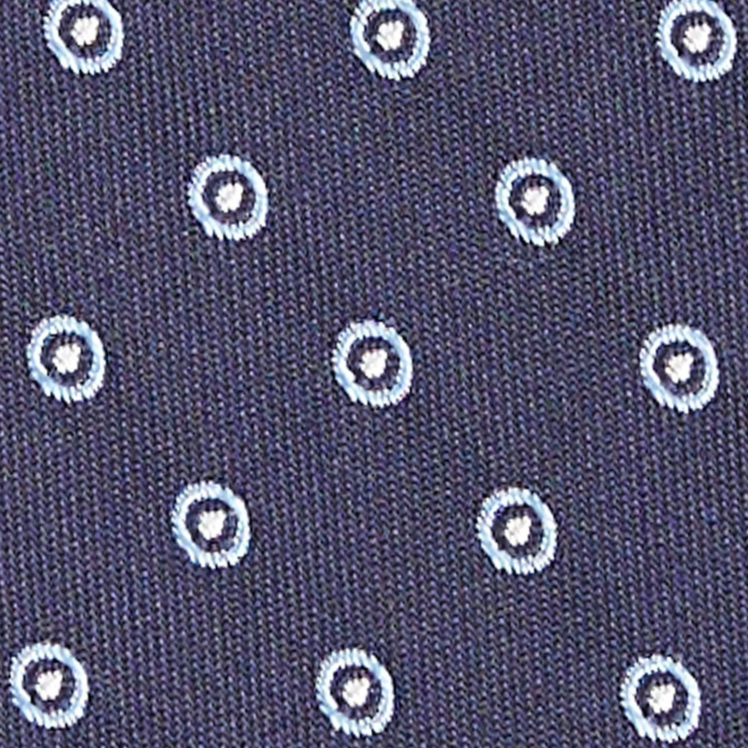 Dark Blue Sartorial Jacquard Silk Tie - Small Geometric Pattern>E.Marinella Online