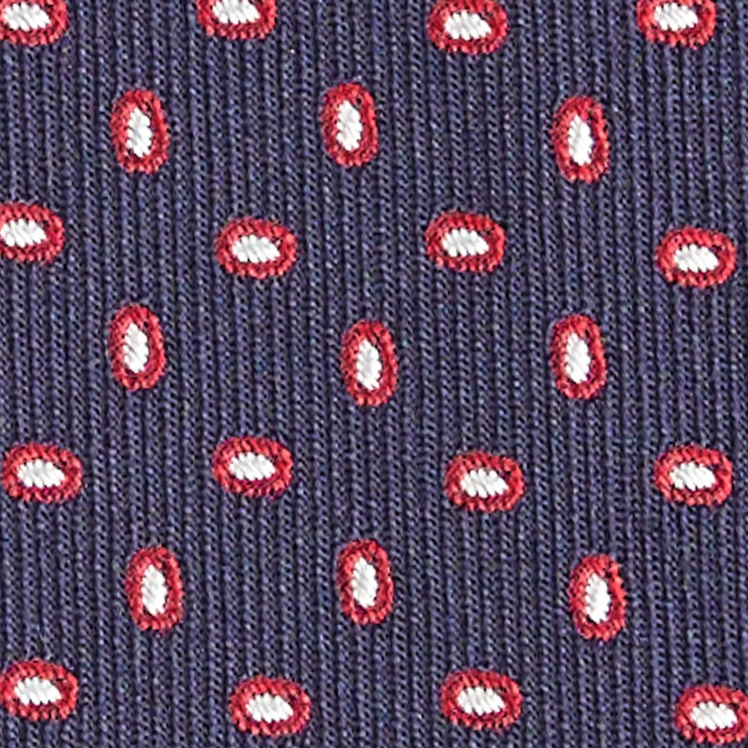 Dark Blue Sartorial Jacquard Silk Tie - Small Geometric Pattern>E.Marinella Cheap