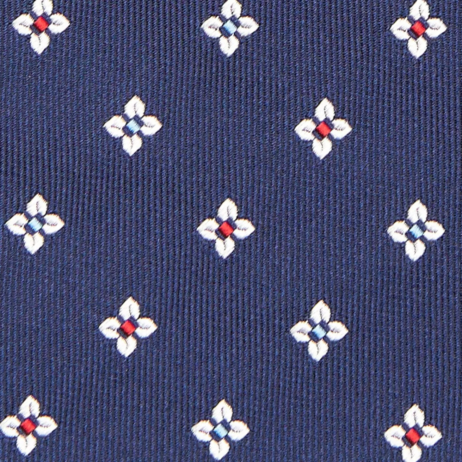Dark Blue Sartorial Jacquard Silk Tie - Large Flower Pattern>E.Marinella Cheap