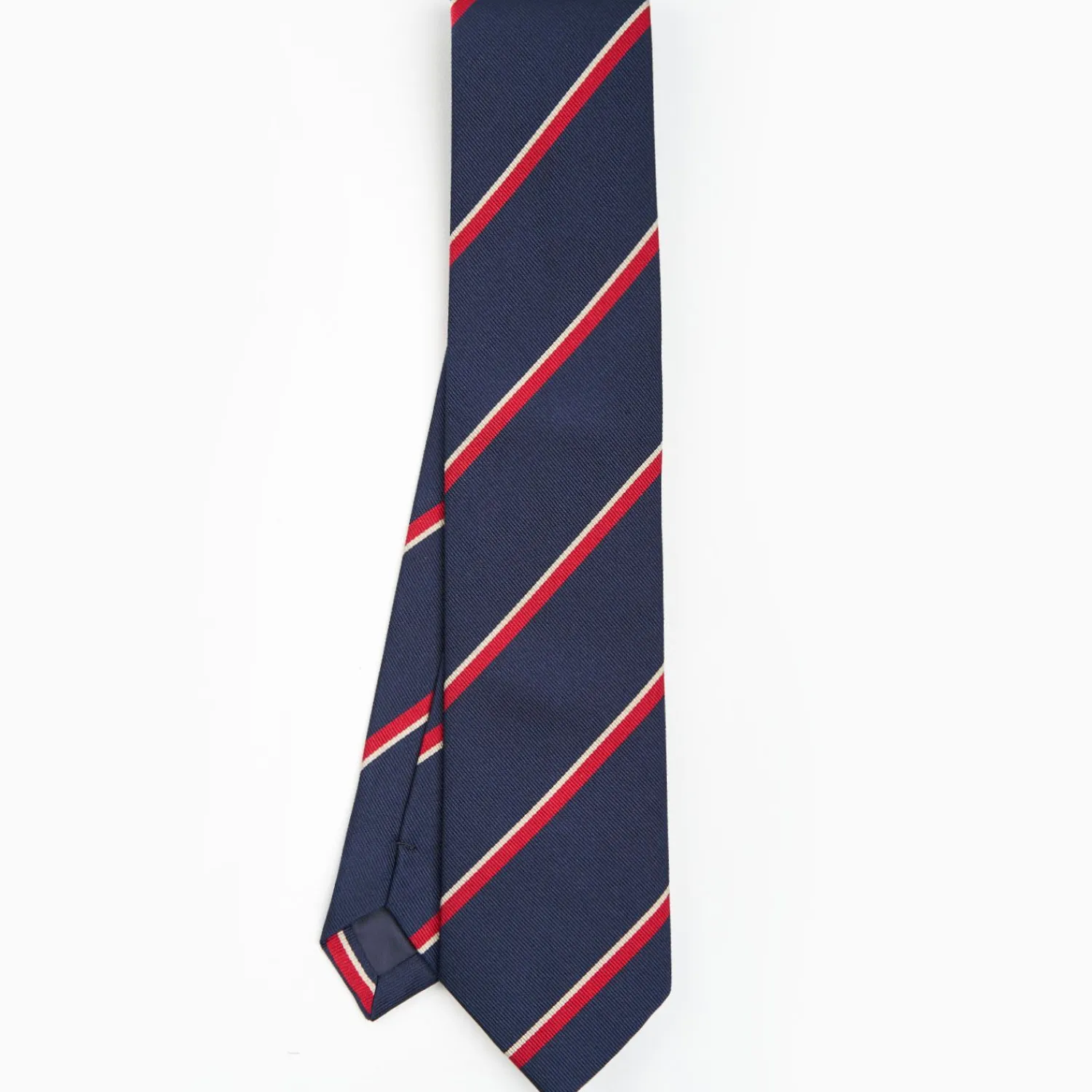 Dark Blue Sartorial Striped Silk Tie>E.Marinella Cheap