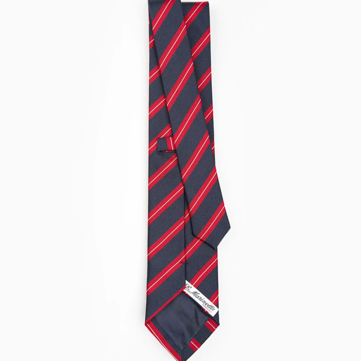 Dark Blue Sartorial Striped Silk Tie>E.Marinella Cheap