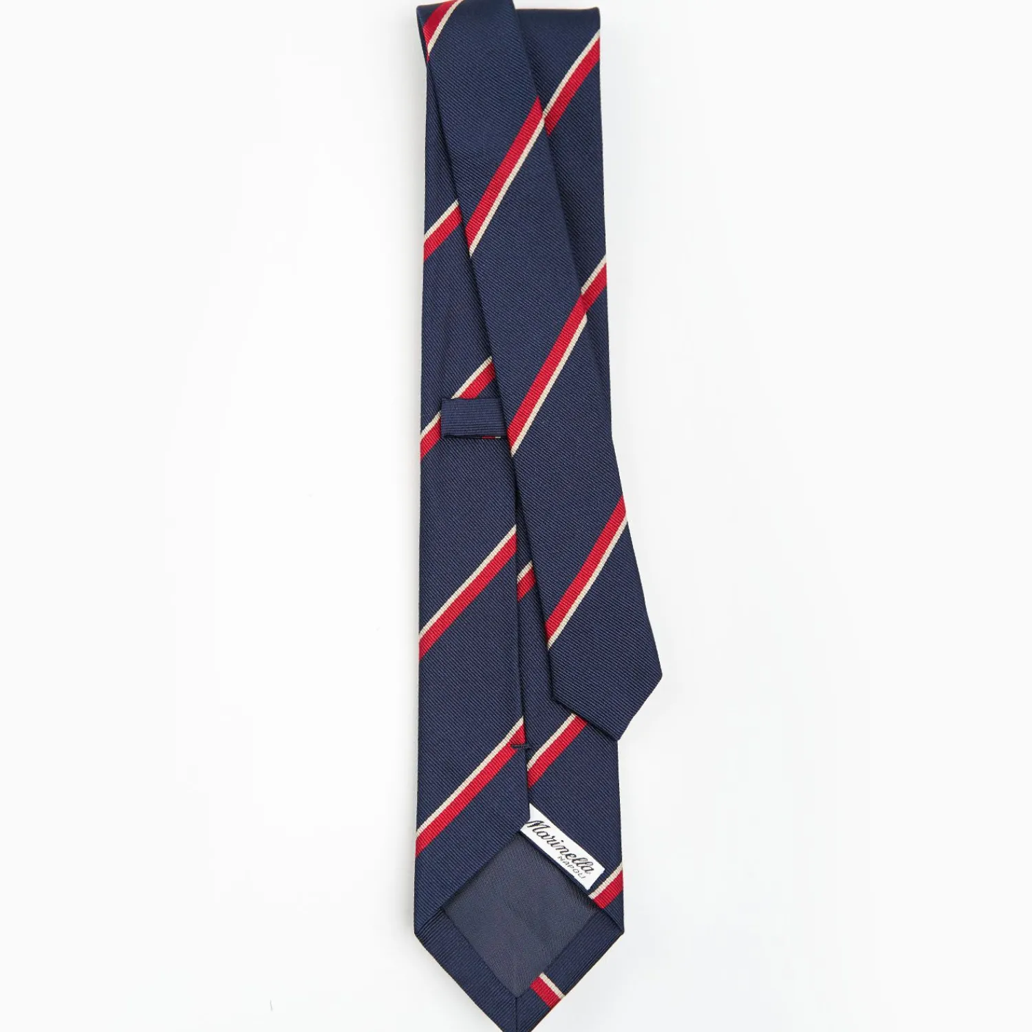 Dark Blue Sartorial Striped Silk Tie>E.Marinella Cheap