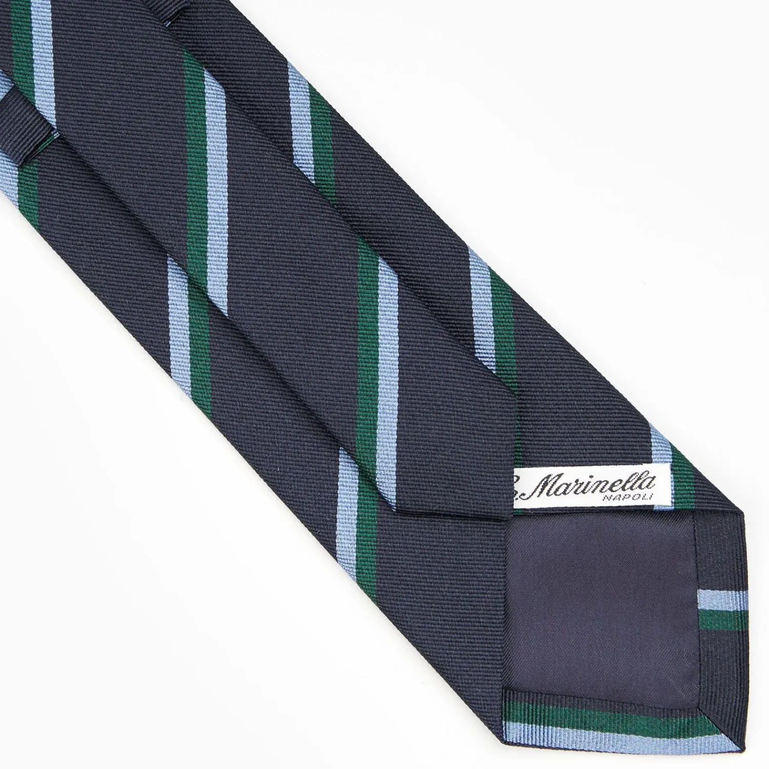 Dark Blue Sartorial Striped Silk Tie>E.Marinella Cheap