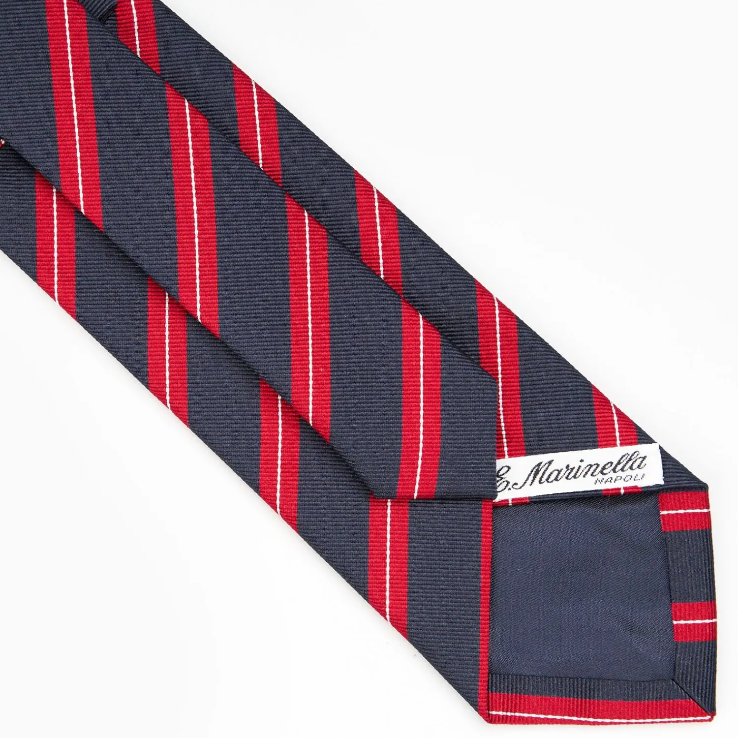 Dark Blue Sartorial Striped Silk Tie>E.Marinella Cheap