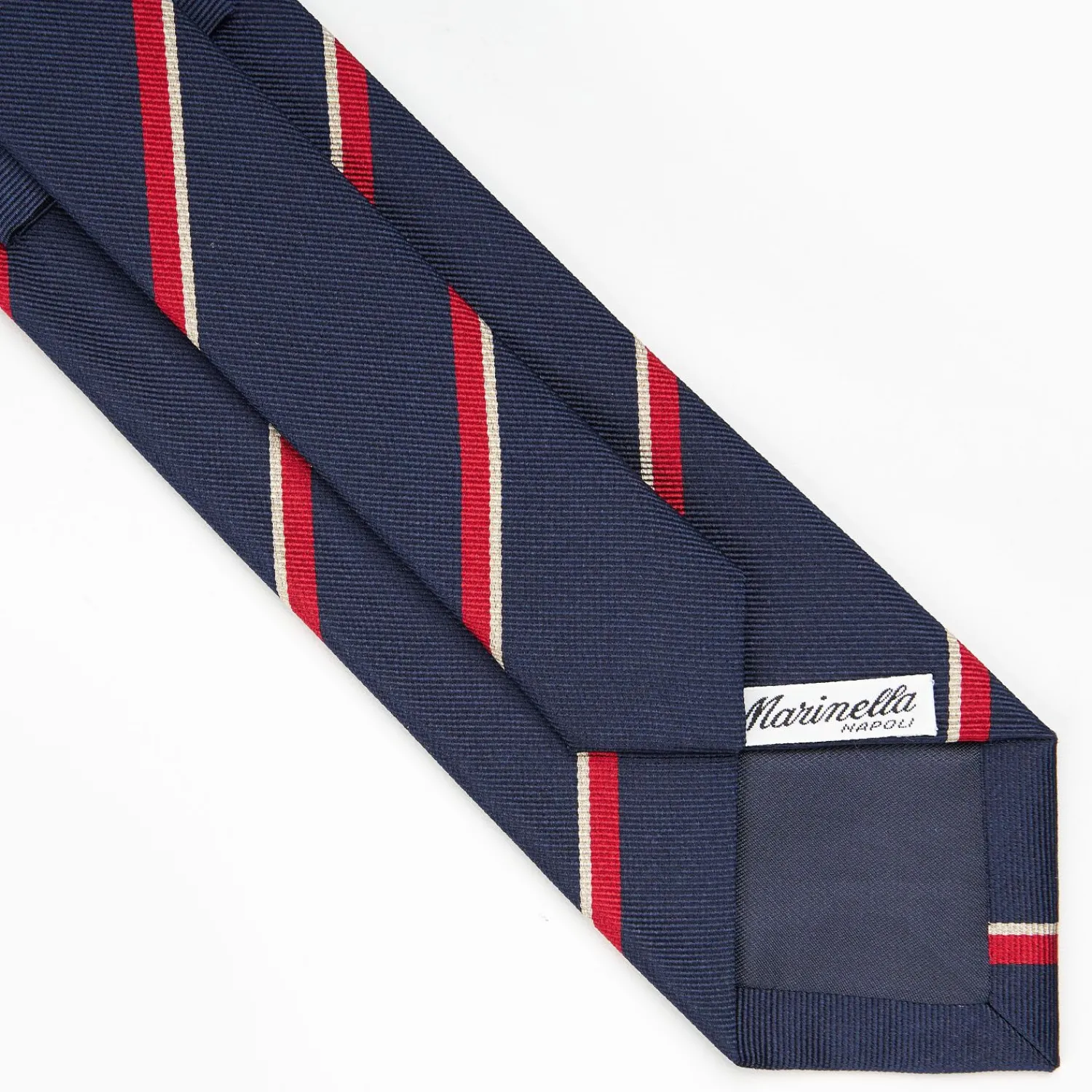 Dark Blue Sartorial Striped Silk Tie>E.Marinella Cheap