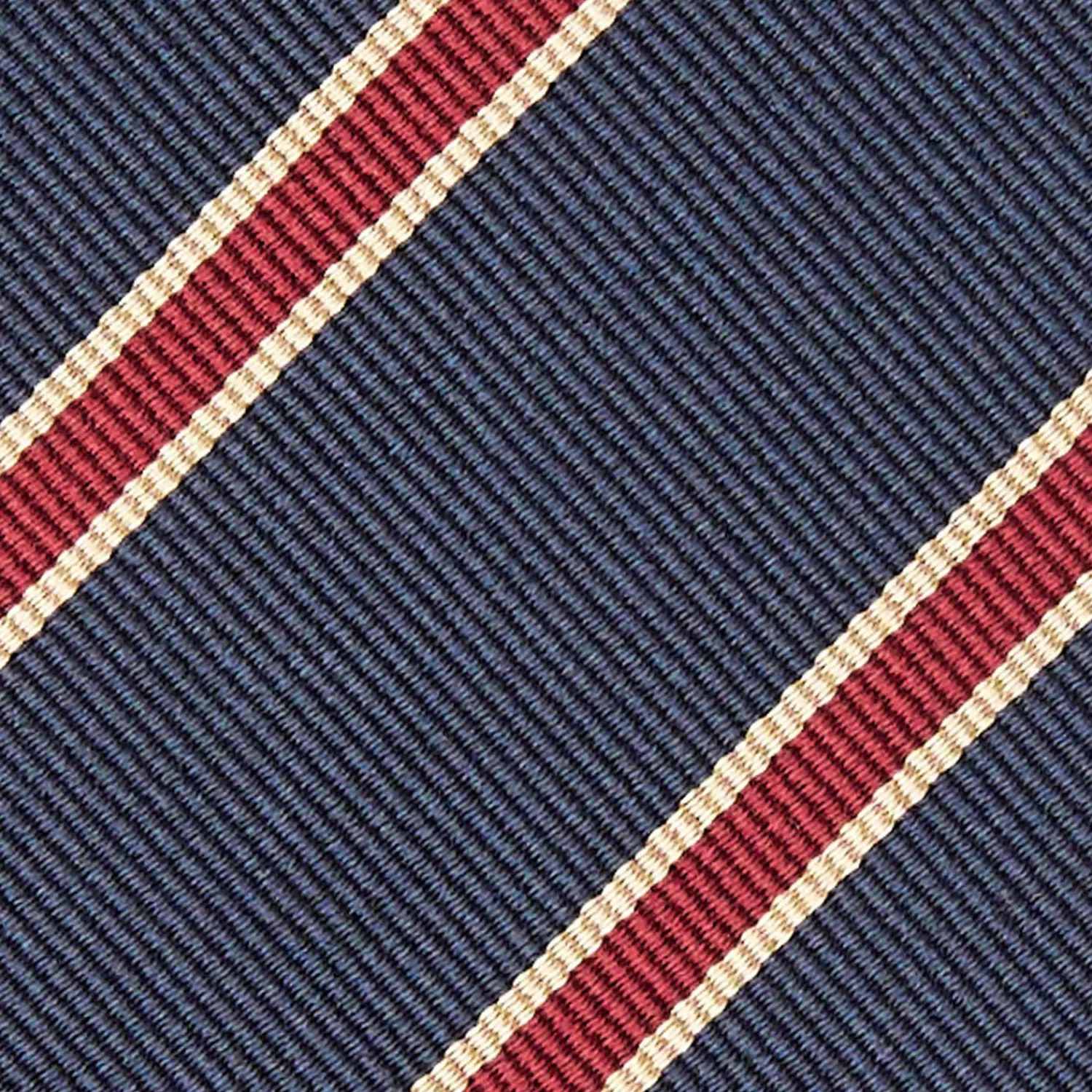 Dark Blue Sartorial Striped Silk Tie>E.Marinella Discount