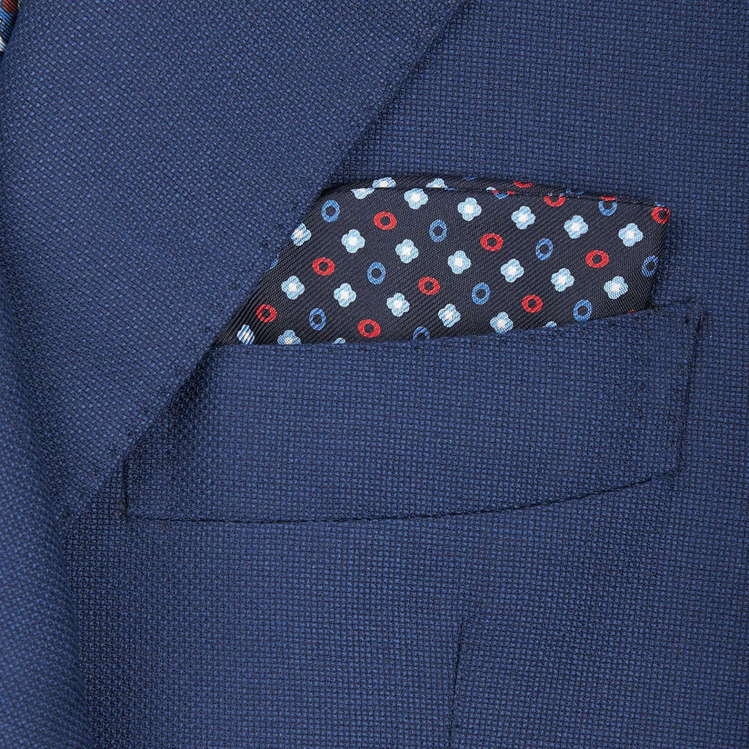 Dark Blue Silk Glasses Case>E.Marinella Clearance