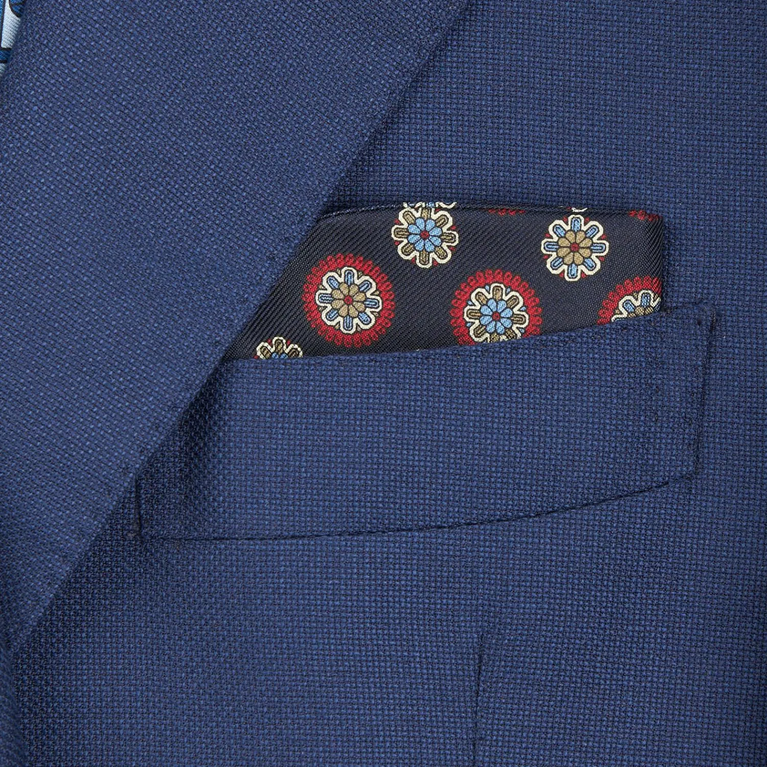 Dark Blue Silk Glasses Case>E.Marinella Hot