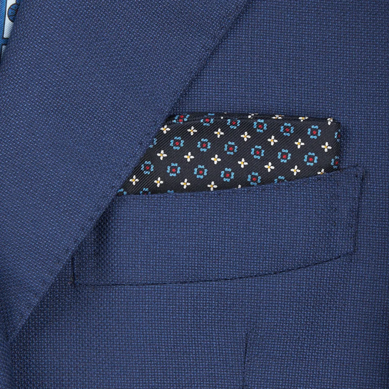 Dark Blue Silk Glasses Case>E.Marinella Discount