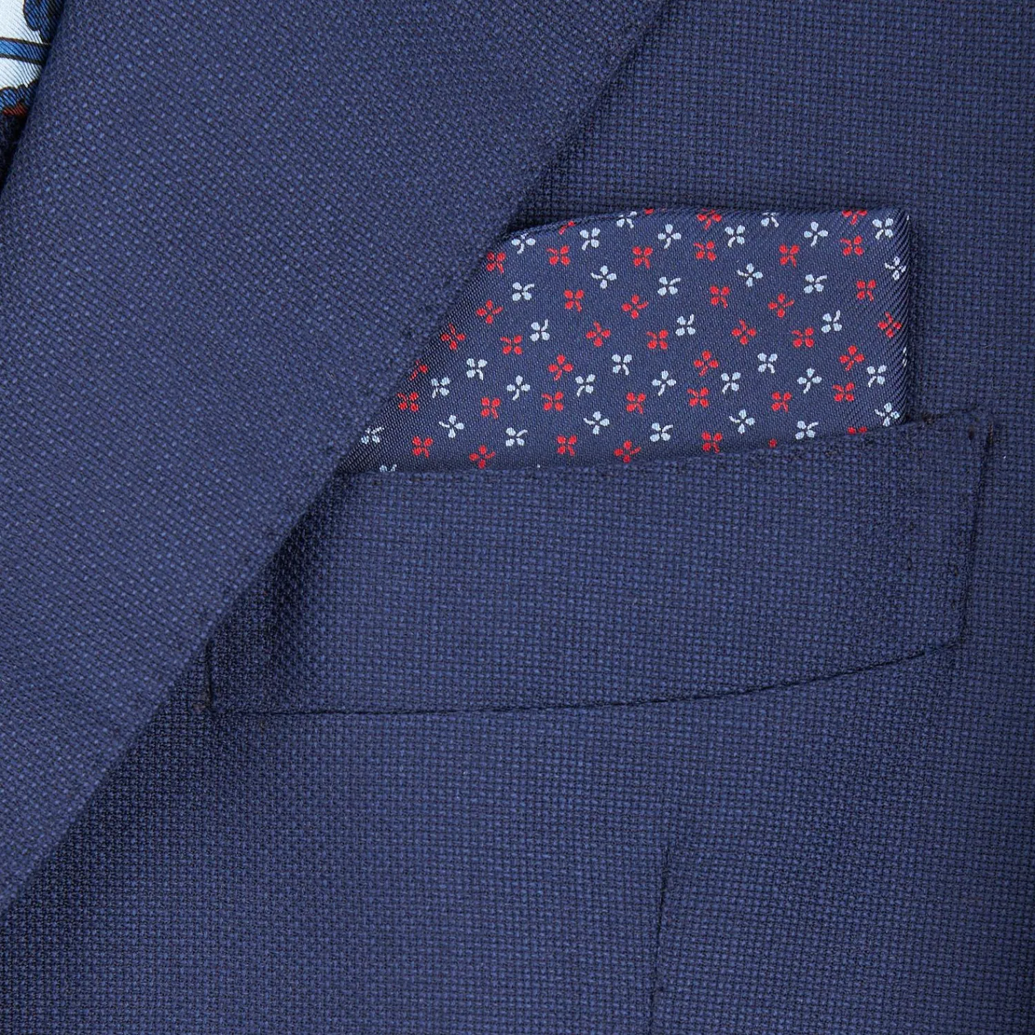 Dark Blue Silk Glasses Case>E.Marinella Hot