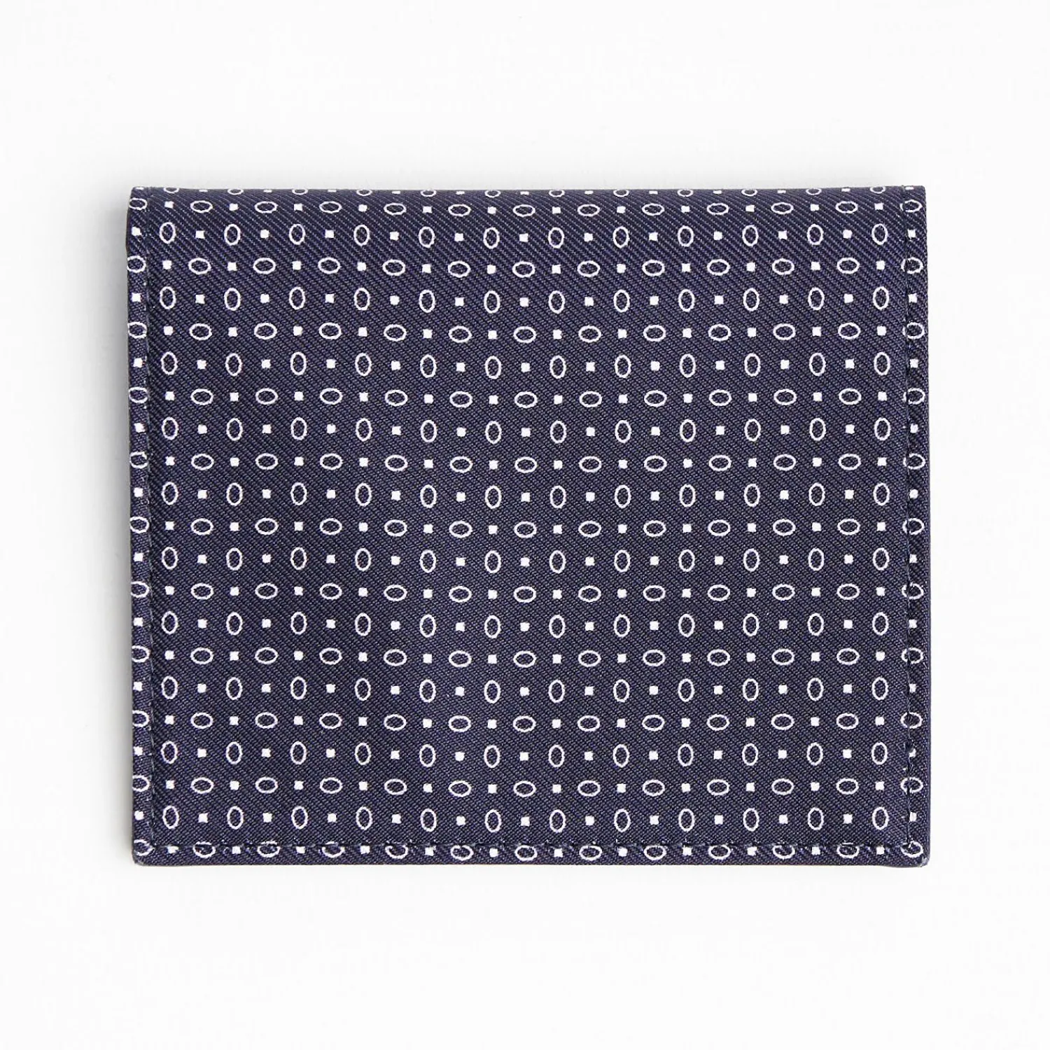 Dark Blue Small Wallet In Silk And Leather>E.Marinella Outlet